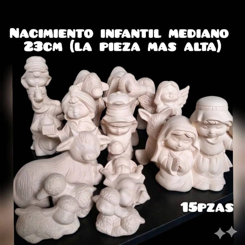 Nacimiento infantil mediano, catálogo de Cerámicas Gabriel